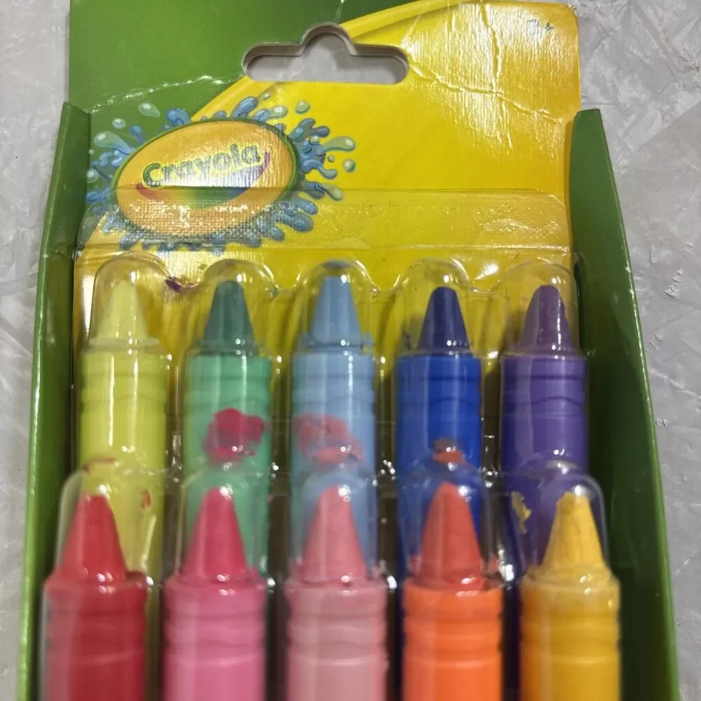 Crayola Bathtub Crayons, Assorted Colors, 10 Ct New in Package